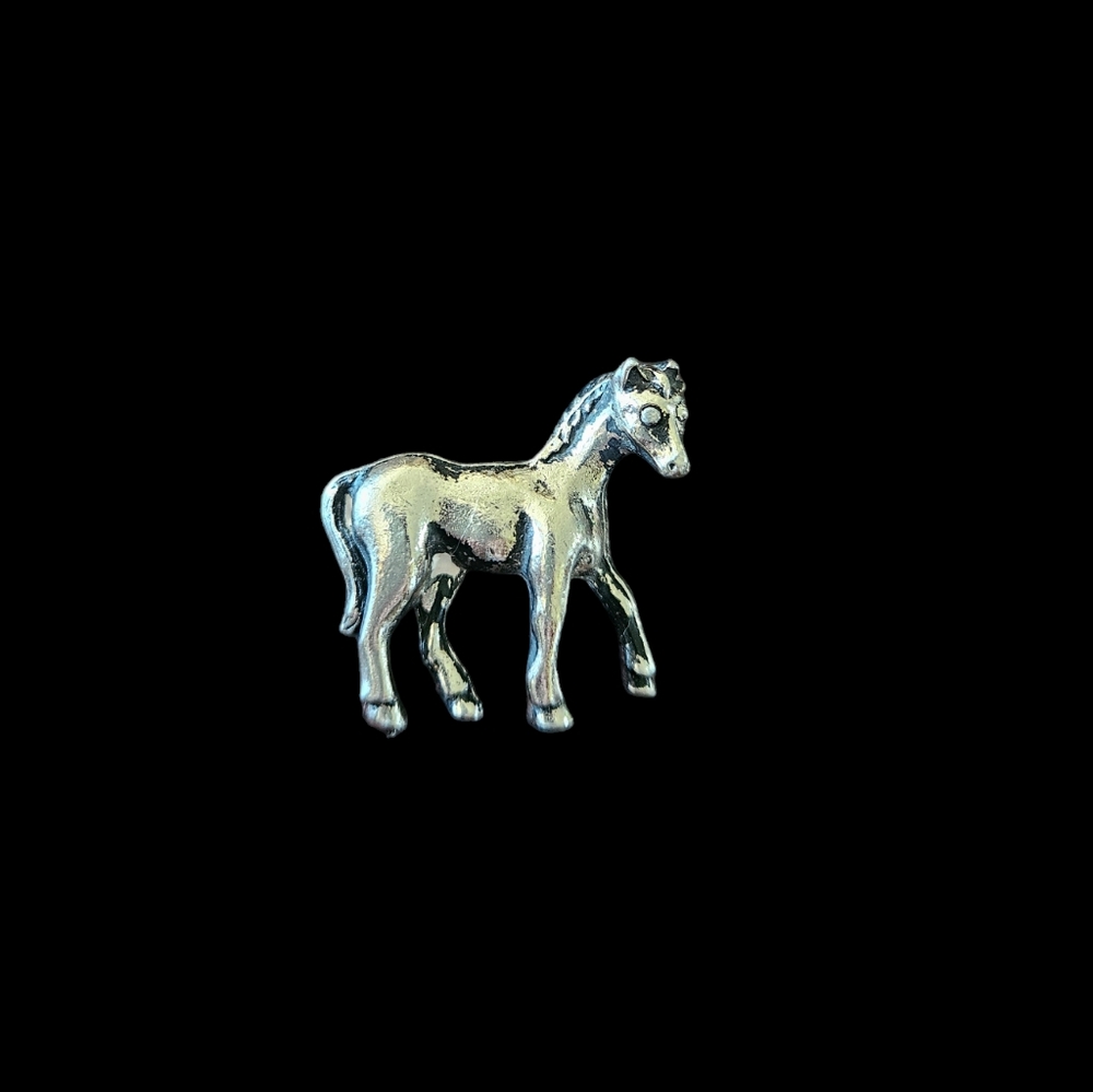 Sterling Silver Foal Brooch